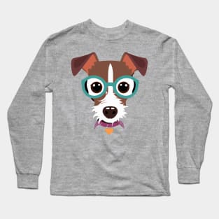 Funny Jack Russell Terrier Dog Lover Puppy Retro Long Sleeve T-Shirt